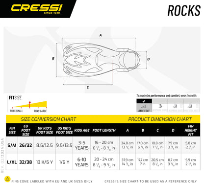 Cressi Rocks (Blue/White) [S/M]