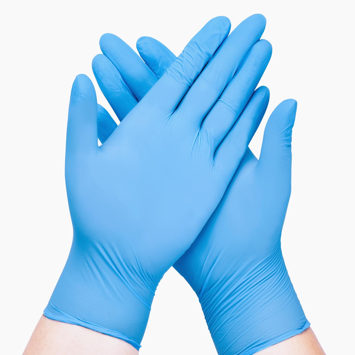 SwiftGrip Disposable Nitrile Exam Gloves, Blue, Nitrile Gloves Disposable Latex Free, Medical Gloves, Cleaning Gloves, Food-Safe Rubber Gloves, Powder Free, Non-Sterile, 100-ct Box (Large)