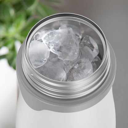 THERMOS BABY 10 ounce Stainless Steel Vacuum Insulated Straw Bottle, Gray