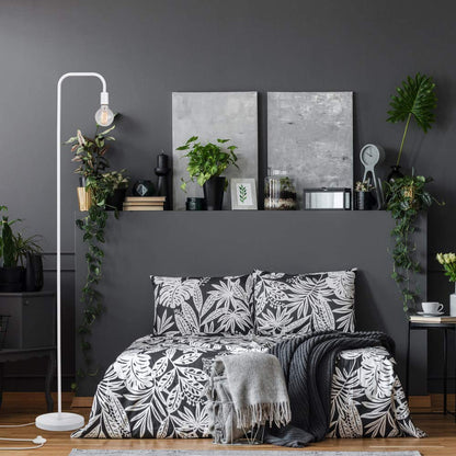 GLOBE Electric 67069 70" Matte White Floor Lamp with in-Line On/Off Foot Switch for Living Room, Bedroom, Home Improvement, Décor, and Office Accessories