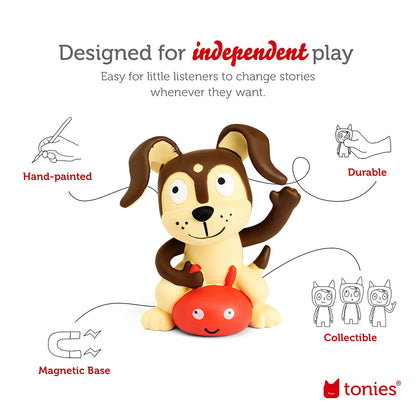 Toniebox 1 Audio Player Starter Set with Playtime Puppy - Listen, Learn, and Play with One Huggable Little Box - Light Blue