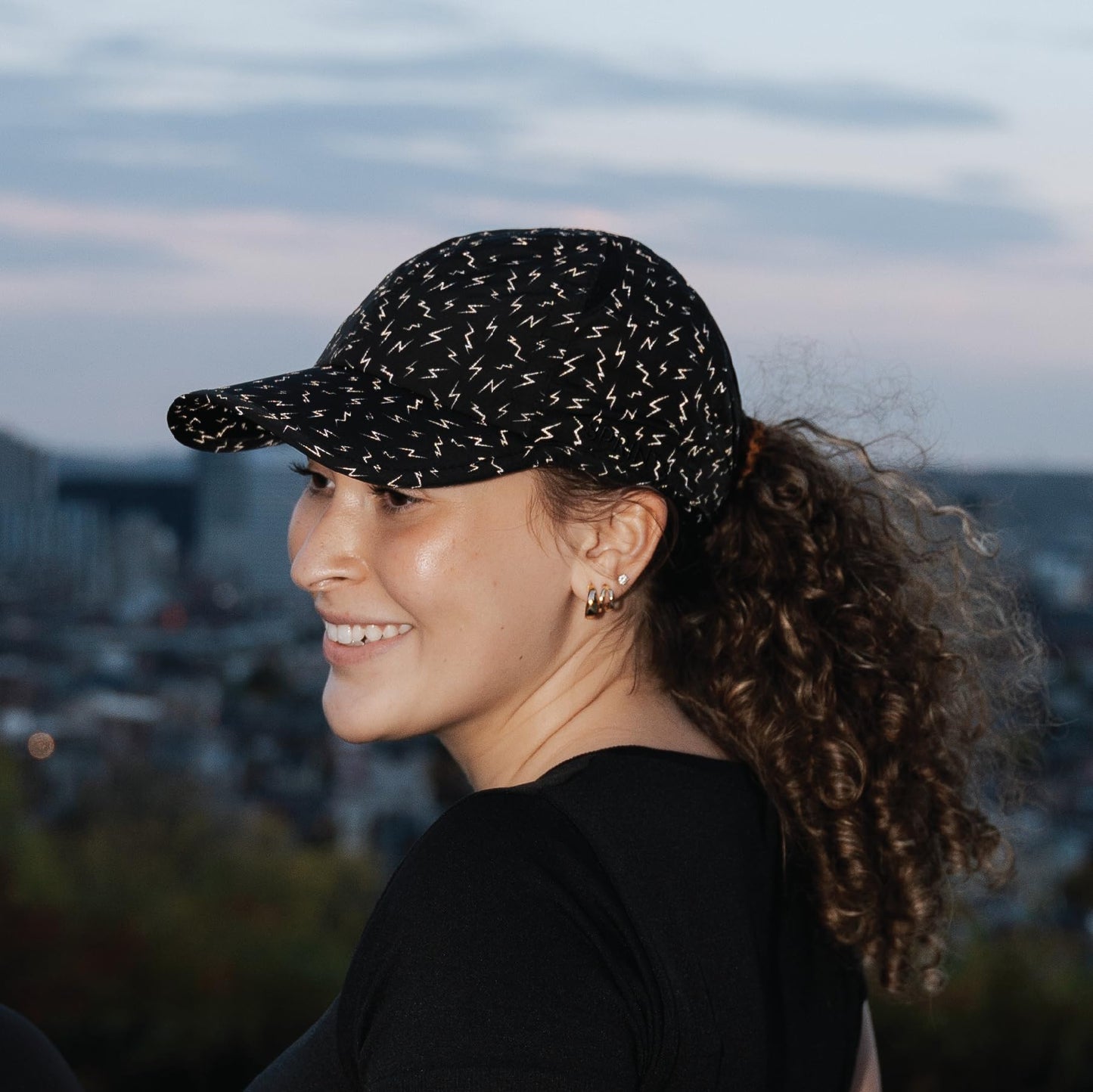 Sprints Race Day Performance Reflective Running Cap | The Lightweight, Quick Dry, Sport Hat, One Size, Unisex (US, Alpha, One Size, Nocturnal Not So Neon Flash Reflective)