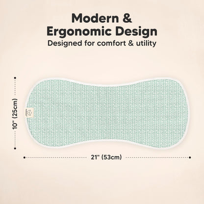 5-Pack Muslin Burp Cloths Baby Boy, Girl - Very Absorbent Baby Burp Cloth Rags, 8-Layers Viscose Derived from Bamboo Cotton Muslin Towel, Super Soft Spit Up Rags, No Shrink Washcloths (Nordic)