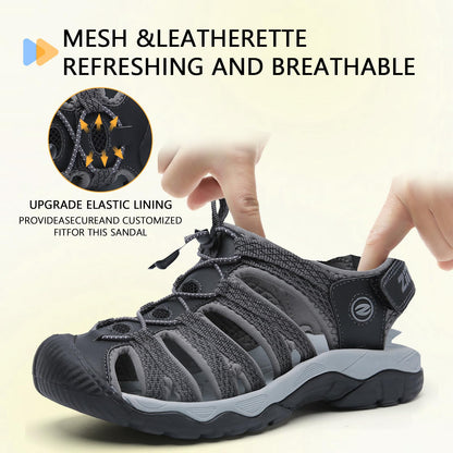 ziitop Outdoor Hiking Sandals for Women Closed Toe Athletic Sport Women's Sandals Summer Lightweight Trail Walking Water Shoes