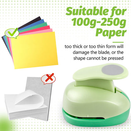 UCEC Circle Punch, 1.25 Inch Circle Hole Punch, Paper Punch Circles Craft Punch Handmade Paper Punch for Crafting Scrapbooking Cards Arts Fun Projects