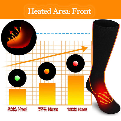 Rabbitroom Heated Socks for Men Rechargeable Electric Heated Socks for Men Women Washable Arthritis Heated Socks Winter Warm Thermal Heated Socks Foot Warmer for Sports Outdoor Skiing Hunting Camping