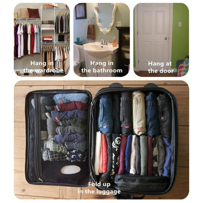 WODISON Foldable Clear Hanging Travel Toiletry Bag Cosmetic Organiser Storage, Grey, One Size