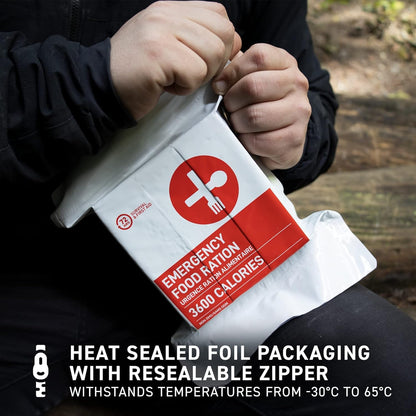 72HRS Food Ration Bar Emergency Rations (1 PACK), 3600 Calories for 72 Hours, 5 Year Shelf Life Emergency Kit for Bug Out Bag Backpack for Survival Kits Supplies and Emergency Food Supply