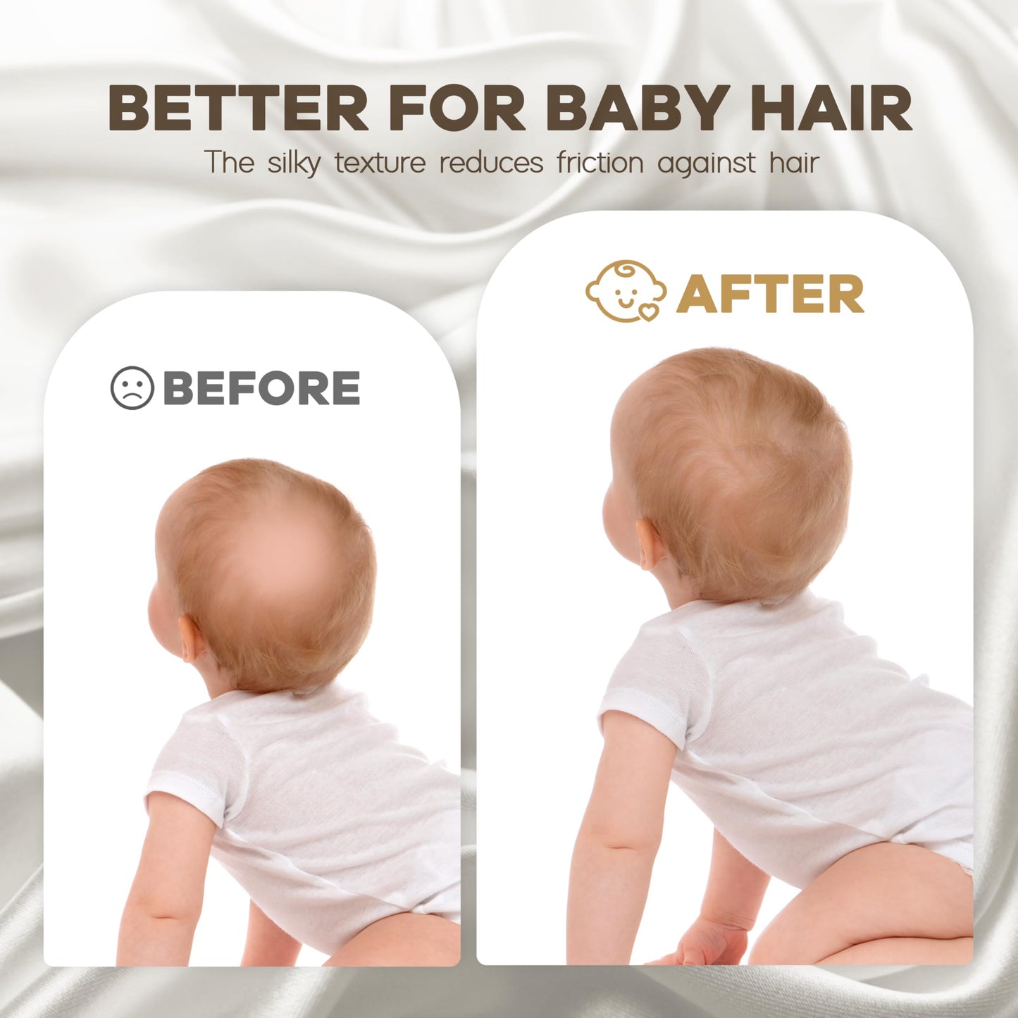 Pro Goleem Satin Bassinet Sheet 2 Pack Great for Baby Hair Soft Silk Feeling Sheet for Cradle or Bassinet Pad＆Mattress for Boys and Girls Gift for Newborn and Infant White and Gray