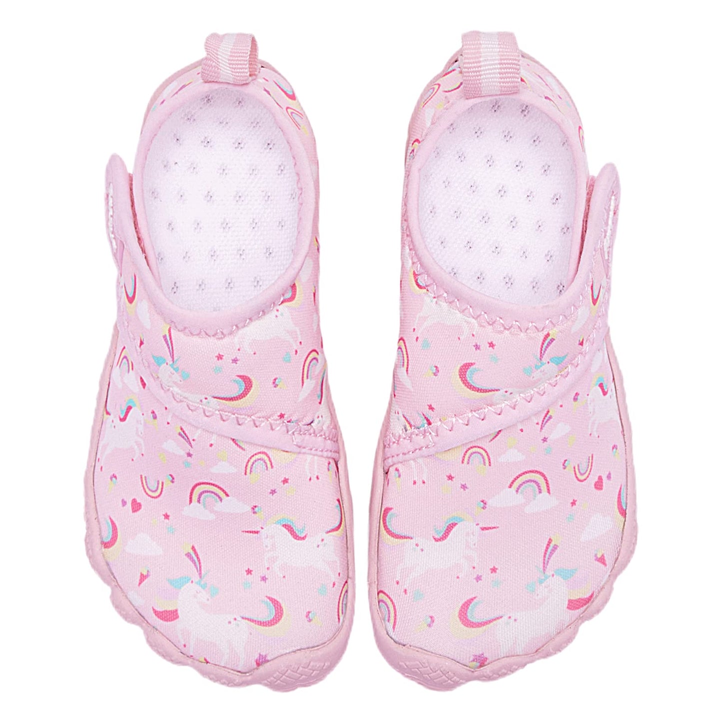 Racqua Toddler Girls Slip-On Kids Water Shoes Quick Dry Barefoot Swim Beach Aqua Shoes Water Park Outdoor Sport Shoes Cute Toddler Pink Unicorn 7