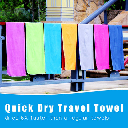 SYOURSELF Microfiber Camping Towel, Quick Dry Towel, Soft Absorbent Compact Travel Gym Workout Sweat Towel for Beach Yoga Swim Travel Camping Hiking Backpack Essentials (M:40"x20")