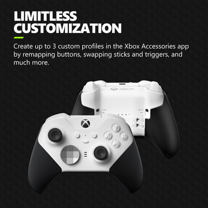 Xbox Elite Series 2 Core Wireless Gaming Controller – White Series X|S, One, Windows PC, Android, and iOS