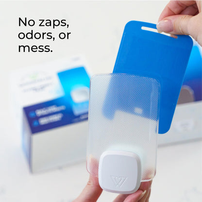 Wondercide - Flying Insect and Fly Trap - Indoor Bug Catcher for Fruit and House Flies, Gnats, Moths, and Mosquitoes - Starter Kit for Home and Kitchen - 2 Plug-in Lights and 2 Cartridges