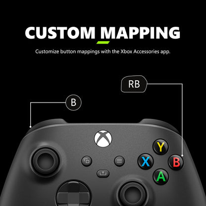 Xbox Wireless Gaming Controller + USB-C® Cable (2025) – Carbon Black – Play on Xbox, Windows, Android, iOS, FireTV Sticks, Smart TVs, VR Headsets