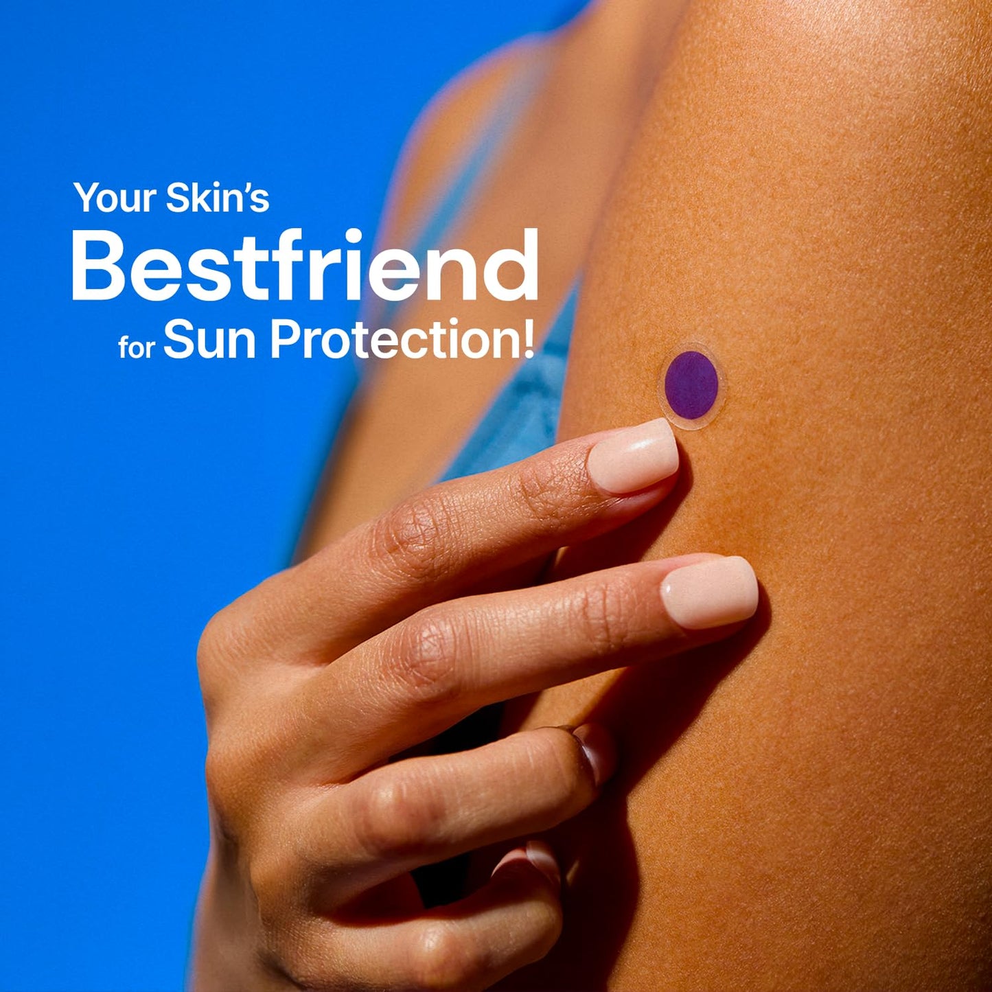 SpotMyUV UV Detection Stickers for Sunscreen with Patented Dermatrue SPF Sensing Technology, Know When to Reapply Sunscreen to Help Prevent Sunburn, 16 Count