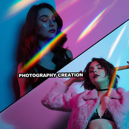 Young4us 2 Pack 6-inch Crystal Optical Glass Triangular Prism for Photography, Kids, Science, Teaching Light Spectrum, Physics and Taking Photos Pictures (Set of 2, 150mm)