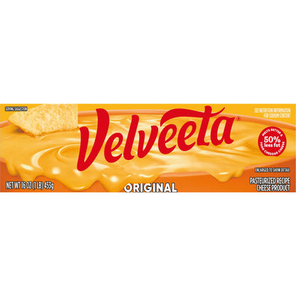 Velveeta Original Pasteurized Recipe Cheese Product, 16 oz Block