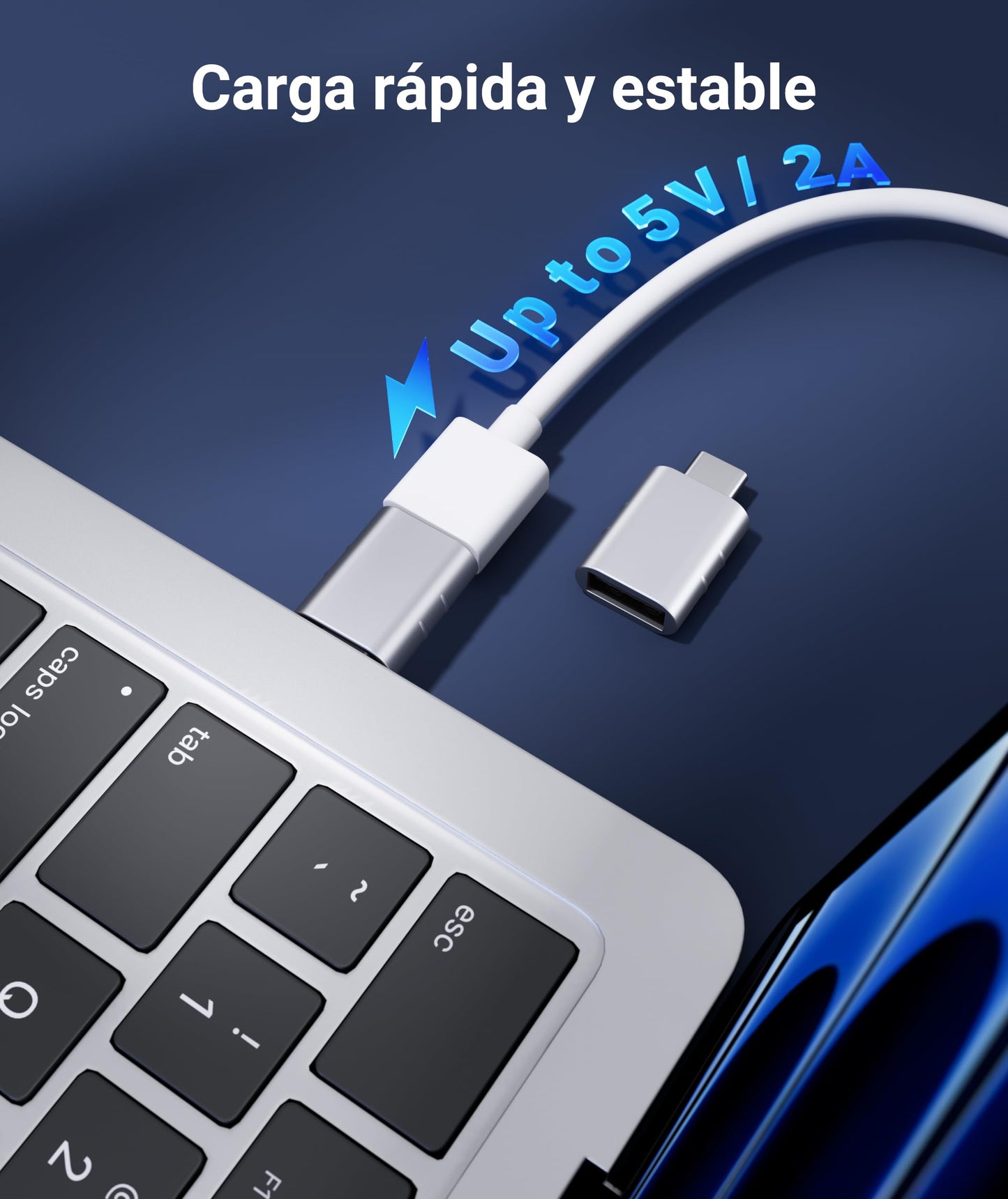 Syntech USB C to USB Adapter(2 Pack), USB-C Male to USB 3.0 Female Adapter Compatible with iPhone 17 Pro Max MacBook Pro Air 2024 iPad mini Pro Surface Pro and Other Type C or Thunderbolt 4/3 Devices