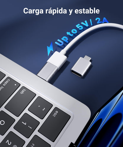 Syntech USB C to USB Adapter(2 Pack), USB-C Male to USB 3.0 Female Adapter Compatible with iPhone 17 Pro Max MacBook Pro Air 2024 iPad mini Pro Surface Pro and Other Type C or Thunderbolt 4/3 Devices