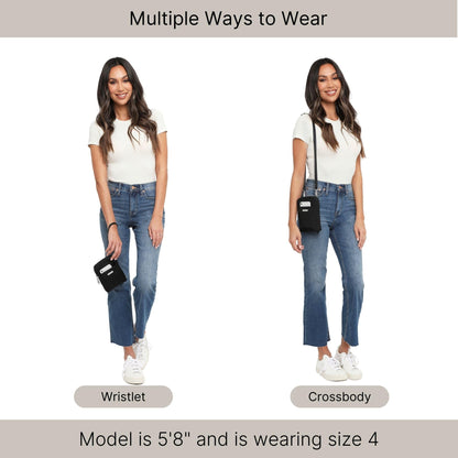 Take Two RFID Bryant Crossbody - 5x7.25" Lightweight Small Phone Wallet Crossbody Bag - Nylon Travel Purse