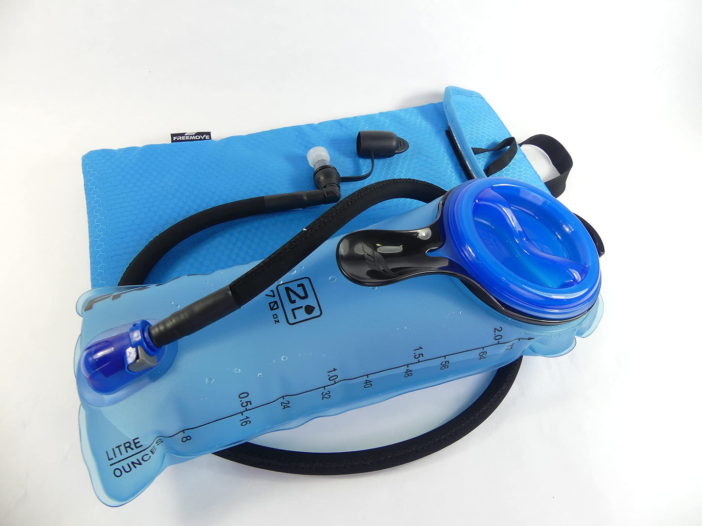 2L Hydration Bladder & Cooler Bag > Keeps Drink Cool & Protects Bladders > Leak Proof Camel Water Pack for Backpack > Tasteless & BPA Free TPU Material, Quick Release Insulated Tube with On/Off Valve