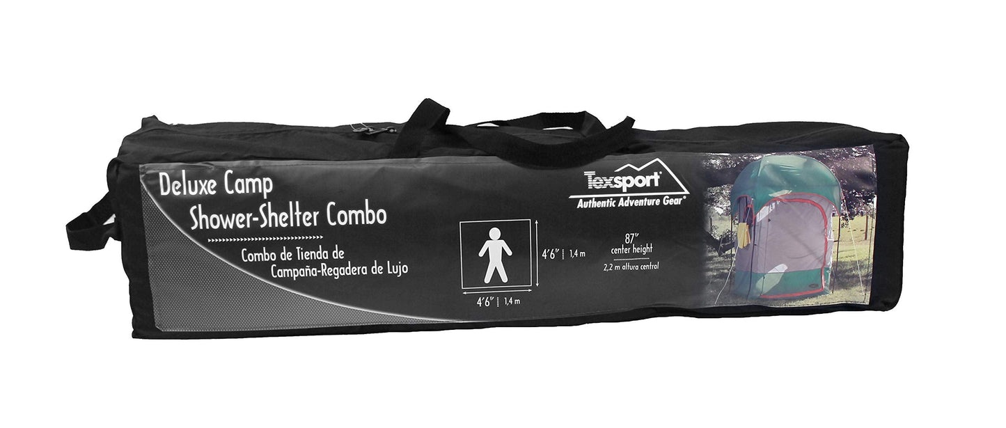 Texsport Portable Outdoor Camping Shower Privacy Shelter Changing Room, Gray, 1 Count (Pack of 1)