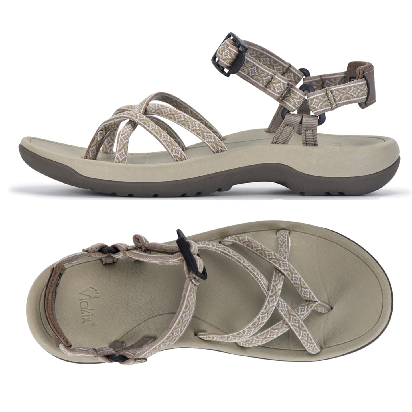 Viakix Women's Walking Sandals – Premium Comfortable Sport Sandals for Outdoors, Travel, Hiking, Beach & Everyday Wear