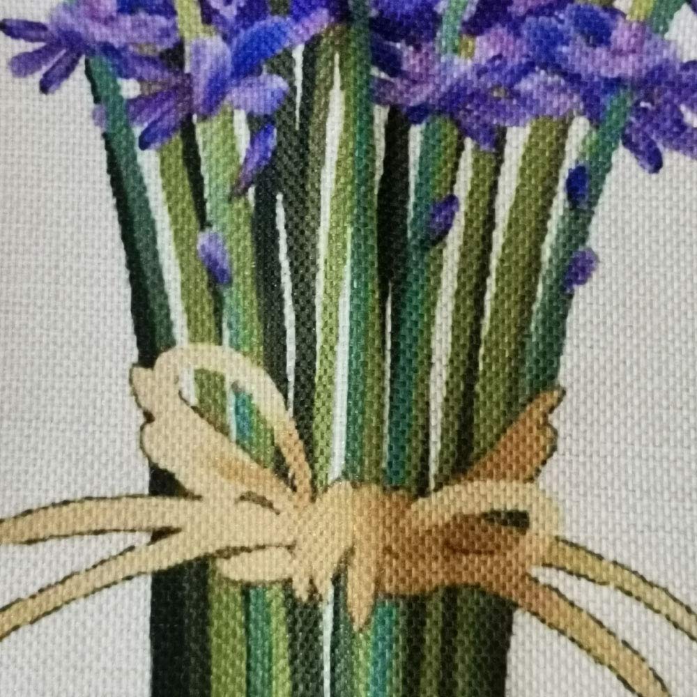 Songtec Decorative Throw Pillow Cover 18x18, Lavender Flower Garden Outdoor Patio Pillow Cushion Cases for Couch, Porch, Sofa, Bed (Insert Not Included) – Lavender