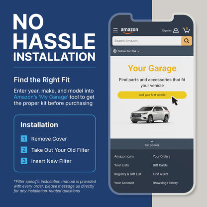 Spearhead Odor Defense Breathe Easy AC & Heater Cabin Filter | Fits 2015-17 Chrysler 200, 2014-18 Cherokee Like OEM | Up to 25% Longer Lasting w/Activated Carbon (BE-000)