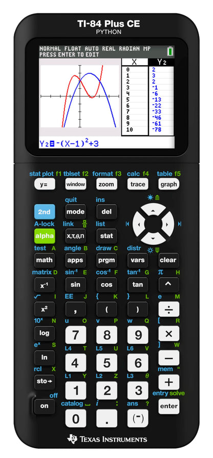 Texas Instruments TI-84 Plus CE Color Graphing Calculator, Black