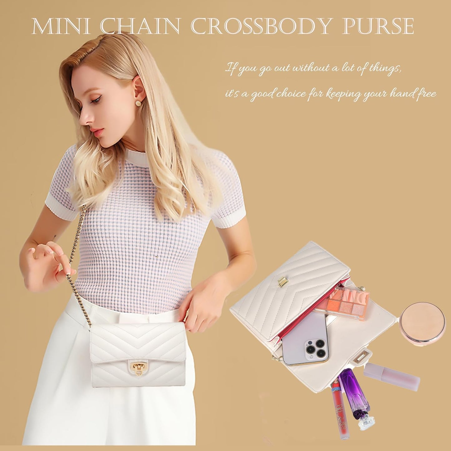 YAZEKOUS Crossbody Bags for Women, Small Purses Crossbody Purses for Women, Cell Phone Purse with Card Slots for Travel Daypack