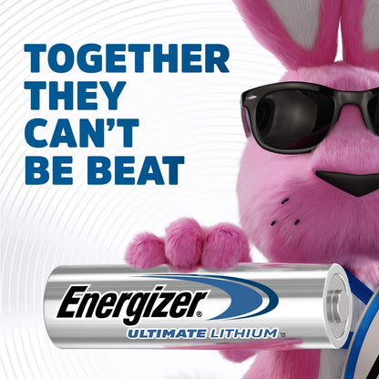 Energizer Ultimate Lithium AA Size Batteries - 20 Pack (5-4packs)