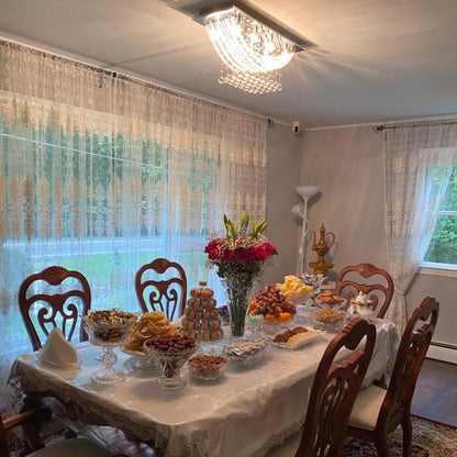 Silver Rectangle Crystal Raindrop Chandelier for Living Room, 8 Lights Modern Flush Mount Crystal Ceiling Light Fixture Pendant Lamp for Kitchen Island, Dining Room, Closet, Wedding Decor of CRYSTOP