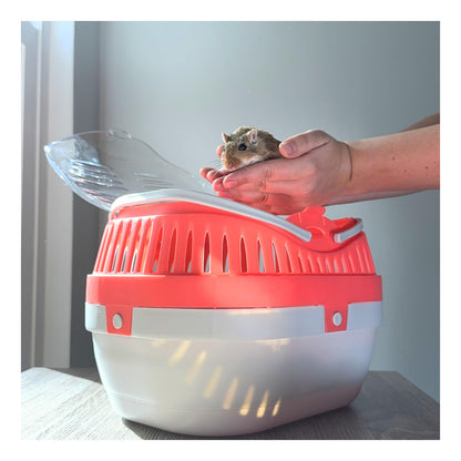 TRIXIE Pico Transport Crate, Small Pet Carrier, Portable Travel Carrier, for Small Pets, Hamsters, Guinea Pig, Lizards