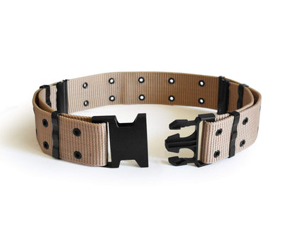 UltraKey Tactical Belt, Adjustable Security Military Heavy Duty Rescue Belt for Outdoor Sports and Hunting Khaki