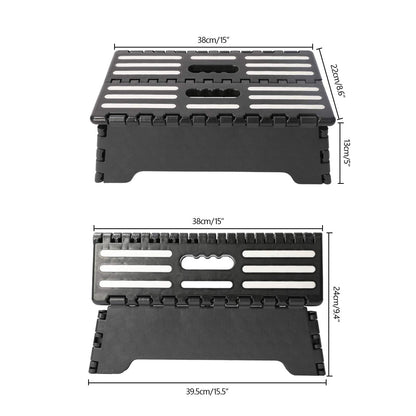 5 Inch Folding Step Stool with Non-Slip Mat. Made of Incombustible Plastic, Can Withstand Over 250 Pounds. Collapsible Step Suitable for Kitchen, Bathroom, Bedroom, Camping, Travel ect