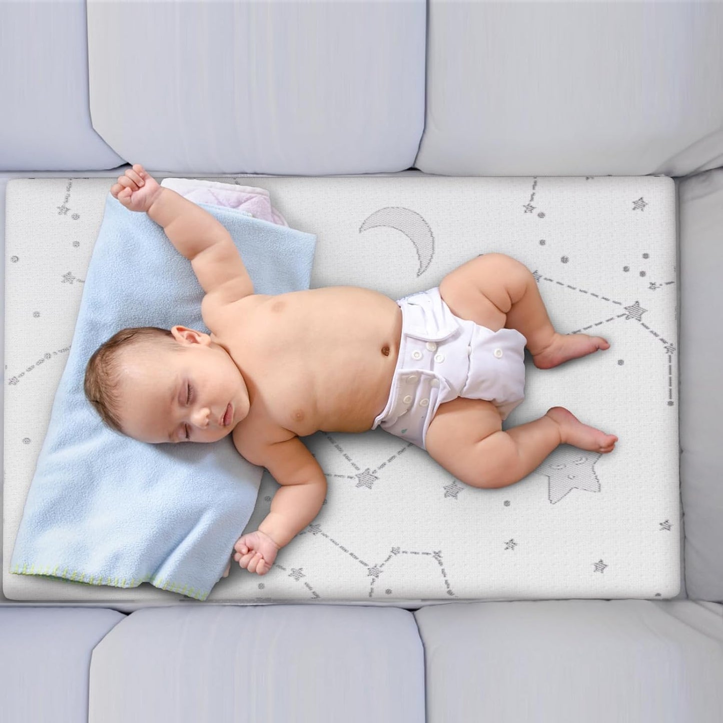 YENING Pack and Play Mattress Topper Baby Pack N Play Mattresses for Playpen and Playard with Washable Cover 38"x26"x1", 1 Pack Firm Foam