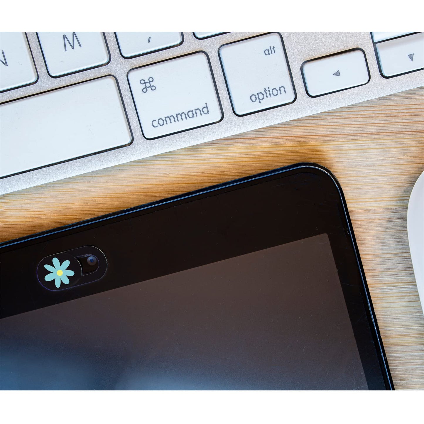 VeekyVicky Laptop Camera Cover Slide Webcam Cover for Privacy Fits for Mini PC, PC, Surface, Tablet, Desktop Computer, Smart Phone - 3 Packs, Flower