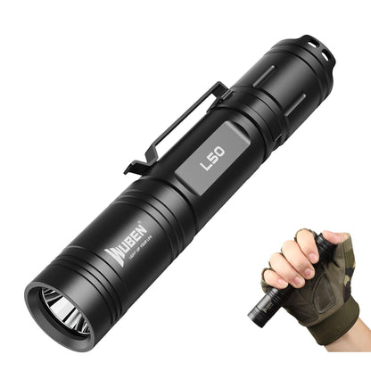WUBEN L50 Flashlight 1200 High Lumens Tactical Flashlight Pocket Rechargeable Flashlight IP68 with 5 Mode Flash Light, LED Tail Switch Flashlight for Emergencie Camping Home Inspection Repair
