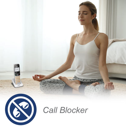 VTech VG208 DECT 6.0 Corded/Cordless Phone for Home with Answering Machine, Call Blocking, Caller ID, Large Backlit Display, Duplex Speakerphone, Intercom, Line-Power(Silver/Black)