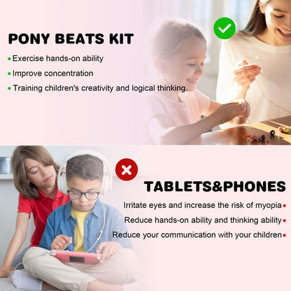 Dowsabel Bracelet Making Kit, Beads for Bracelets Making Pony, Kandi, Polymer Clay, Smile Face & Letter Beads for Jewelry Making, DIY Arts and Crafts Gifts Toys for Girls Age 6-12