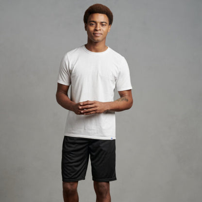 Russell Athletic Men's Dri-Power Performance Short with Pockets Shorts, Black, XXL