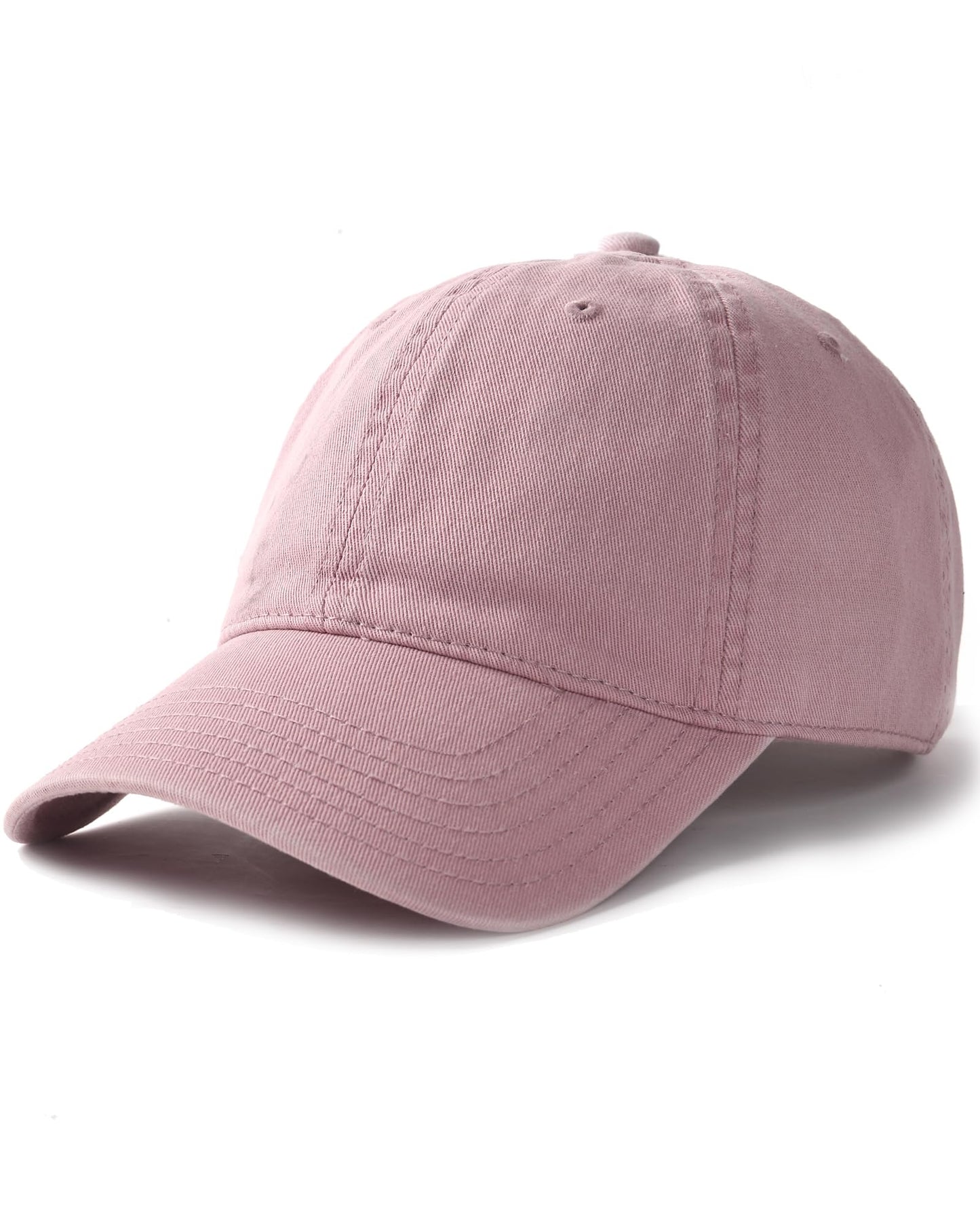 FURTALK Unisex Vintage Washed Unstructured Baseball Cap Washed Cotton Adjustable Dad Hat Pink