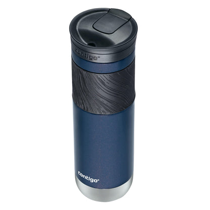 Contigo Byron Insulated Stainless Steel Travel Mug with Leak-Proof Lid 24oz Reusable Coffee Cup or Water Bottle BPA-Free Long-lasting ThermoLock Insulation Midnight Berry