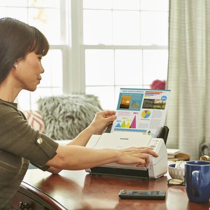 Brother High-Speed Desktop Document Scanner, ADS-2200, Multiple Scan Destinations, Duplex Scanning