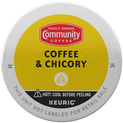 Community Coffee Coffee and Chicory Medium-Dark Roast Single Serve Keurig K-Cup Pods 32 ct Box