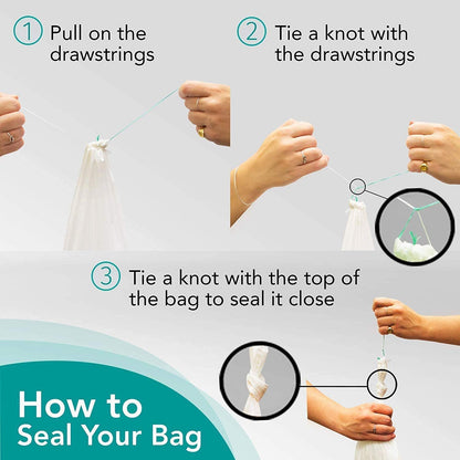 Cleanis The Original Carebag Emesis Bag with Super Absorbent Pouch- Absorbs 16 oz, No More Leaks and Splashes- Single Use- Reduces Odors- Easy Disposal, 20 Vomit Bags