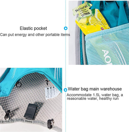 Win.Deeper 5L Lightweight Running Backpack Outdoor Sports Trail Racing Marathon Hiking Fitness Bag Hydration Vest Pack (Black +1.5L Water Bladder)