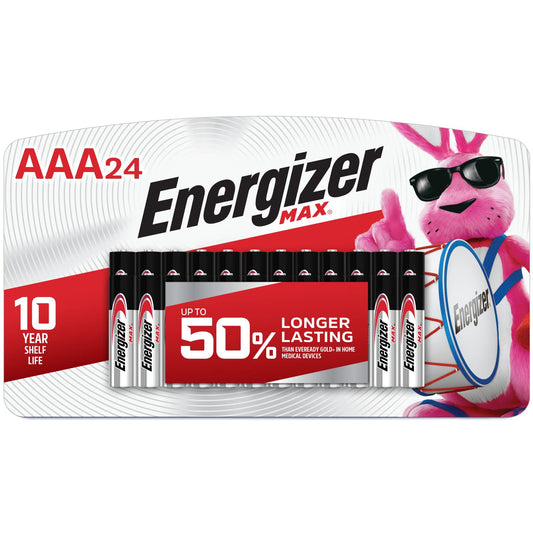 Energizer MAX AAA Batteries (24 Pack), Triple A Alkaline Batteries