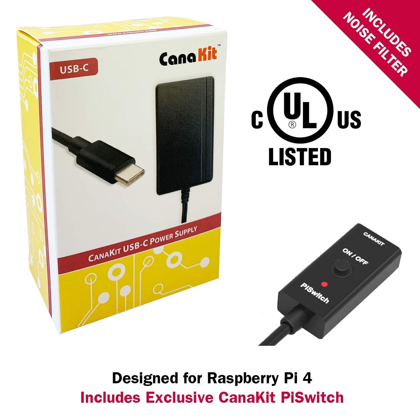 CanaKit Raspberry Pi 4 4GB Starter PRO Kit - 4GB RAM